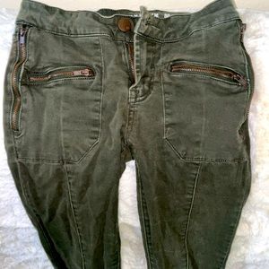 military style jeans